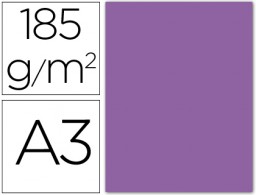 50h. cartulina Guarro A3 185g/m² violeta